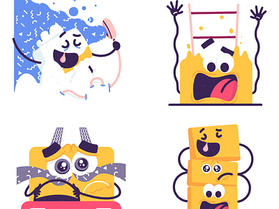 Emotions car character character design crying emotion emotional happy illustration illustrator scared silly simple vector