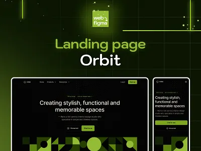 Orbit - Web & Mobile view 3d animation branding dark theme design figma graphic design illustration logo mobile mockup motion graphics ui ui ux vector website