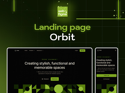 Orbit - Web & Mobile view 3d animation branding dark theme design figma graphic design illustration logo mobile mockup motion graphics ui ui ux vector website
