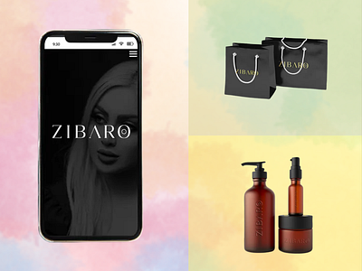 Zibaroo Brand Design (Makeup Brand) app brand design brand identity branding design graphic design illustration illustrator logo logo design typography ui ux vector