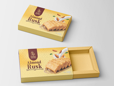 Packaging Design almondrusk artisanalsnacks ecofriendlypackaging flavorfuldelight foodiefinds foodpackaging freshnesssealed giftideas gourmettreats luxurysnacking morningrituals premiumquality snackpackaging sustainableeating tasteelegance