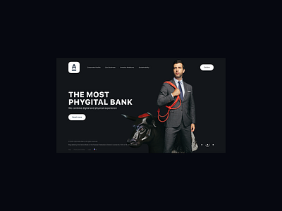 Alfa bank branding money ui web web design website