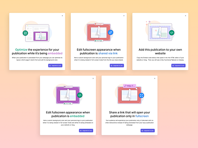 Issuu Modals dialogs edit flipbook embed explanation flipbook issuu modals