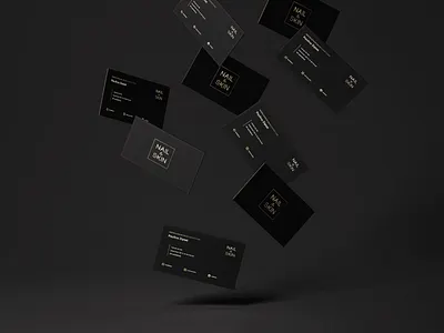 NAIL&SKIN business card design graphic design logo design