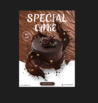 Cake Poster 3d animation app branding design graphic design illustration logo motion graphics poster typography ui ux vector