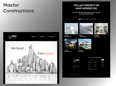 Maxtor Construction webdesign webflow design