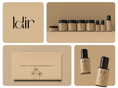 Idir brand identity clean packaging graphic design idir logo minimal packaging modern packaging packaging design product design product packaging skincare skincare brand skincare product