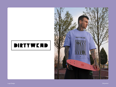 DIRTWKND 🁢 branding clothing brand fashion logo logo design minimalistic simple logo streetwear wordmark