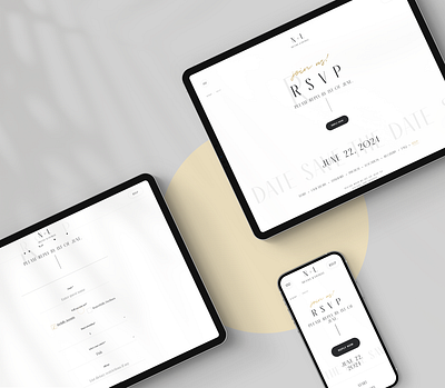 Classic Minimal Wedding Website - RSVP classic minimal minimalist modern rsvp template theme ui ux webdesign website wedding invitation wedding invite wedding website