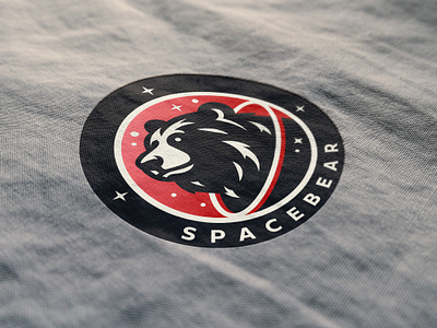 Space Bear 🐻 brand Identity bear branding graphic design identity illustration logo logo design nasa space vector