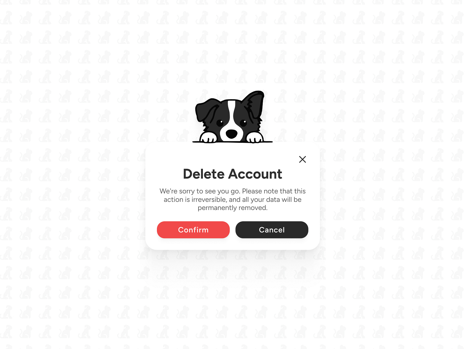 Daily UI #9 -Confirmation Popup Design by Bibek Shakya on Dribbble