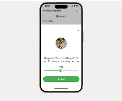 PawPath-Set Goal For Pet app design ui ux