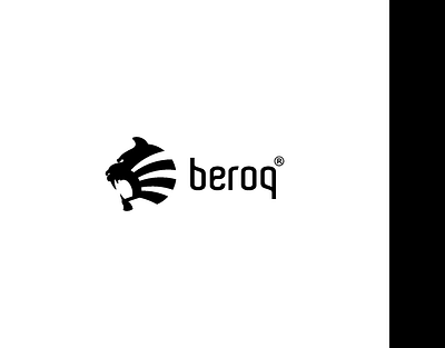 Beroq agressive artwork color company creative drawing graphic design investment lion logo logotype project red spot vector