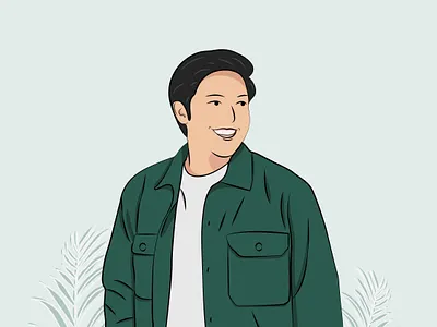 Jerome line art vector animation graphic design