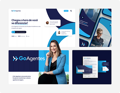 Travel Agents Business School Web Design agency agents blue brand brandbook brandguidelines branding coporative design graphic design logo styleguide travel ui ux vector