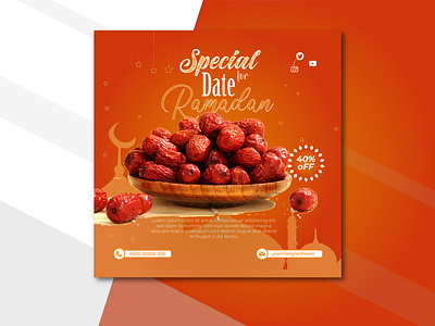 Ramadan Food Social Media Post Design branding fruits ramadan fruit ramadan social media post social media