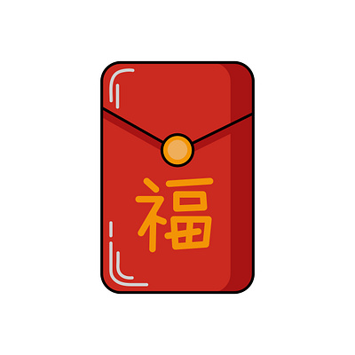 Vector illustration of angpao elements for Chinese New Year animation