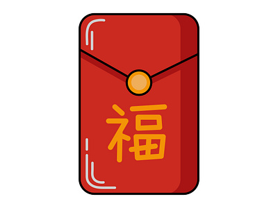 Vector illustration of angpao elements for Chinese New Year animation