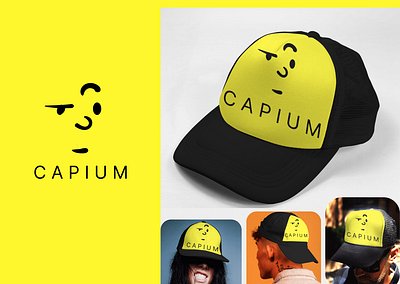 Cap Brand Logo adobe brand brandidentity branding canva cap design fashion figma illustration logo mockup vector