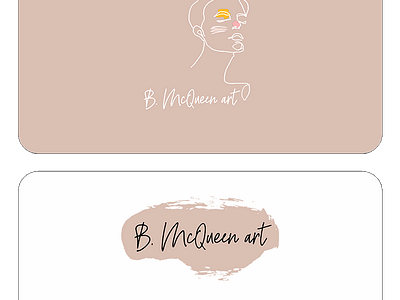 B. McQueen Art branding graphic design print