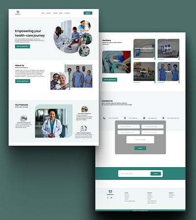 GoMedics Digital Healthcare App app branding design healthcare landing page ui ux website