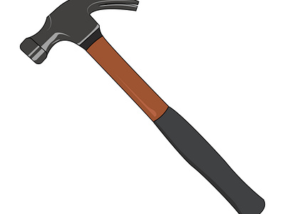 Vector illustration hammer animation graphic design hammer illustration vector