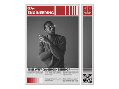 QA-engineering | Poster adobe adobexd branding figma graphic design illustrator indesign photoshop poster tilda ui ux webdesign