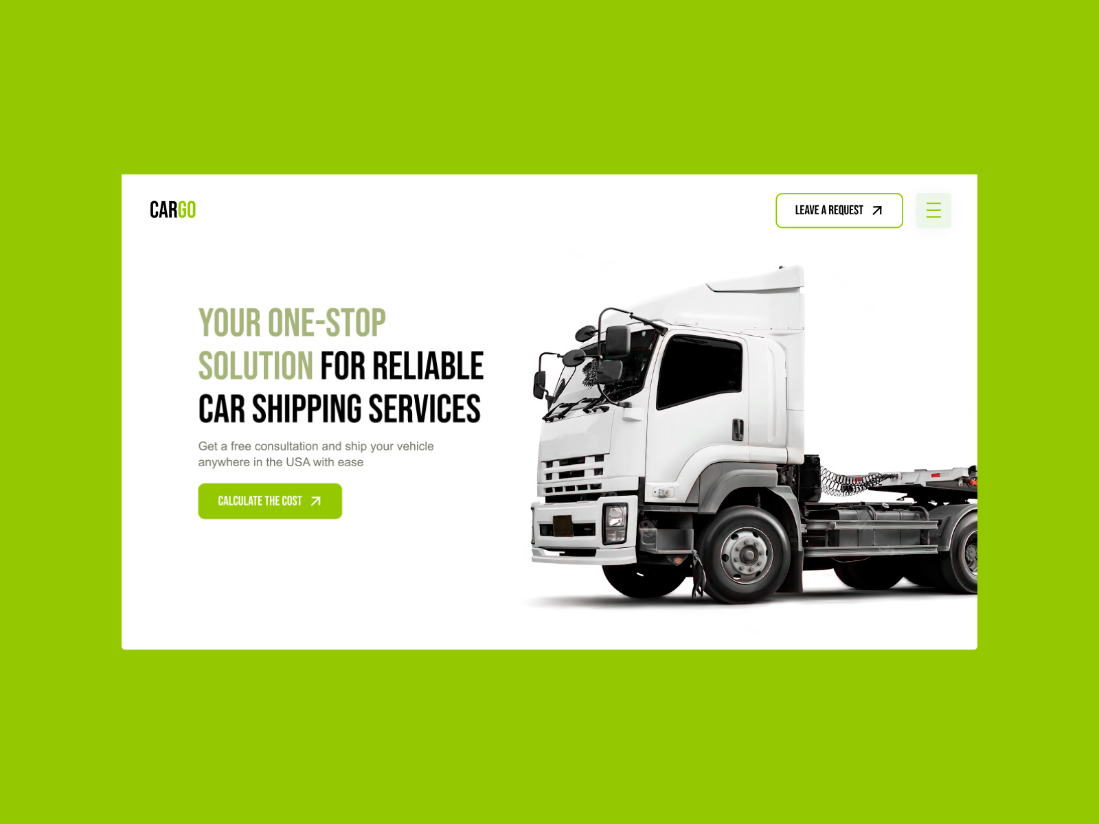 CarGo — Website by Vi on Dribbble