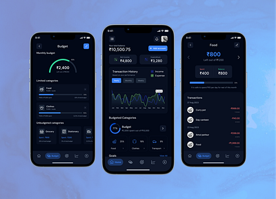 Savesphere-Streamlined Money Management app beautiful hero beautiful ui blue dark theme design finance hero landing page mobile app money ui website