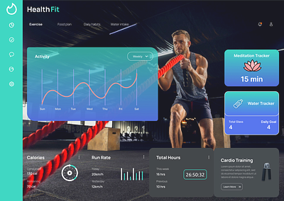 Fitness Tracking App branding design figma design fitness tracking app typography ui ui design ux