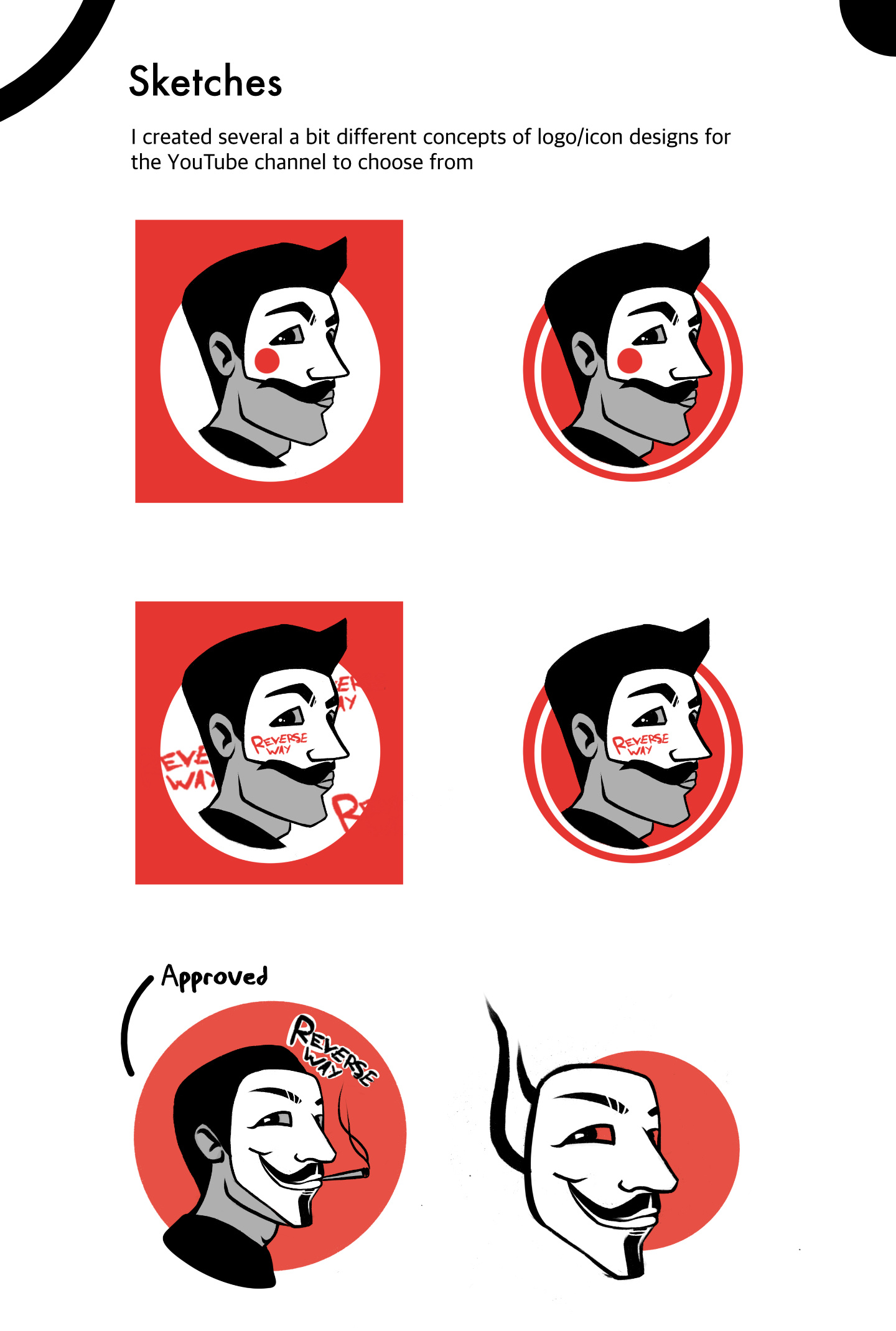 Illustrated logo for the Youtube branding flat graphic design illustration logo vect
