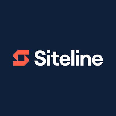 Siteline Rebrand branding construction geometric graphic design logo modernism software tech