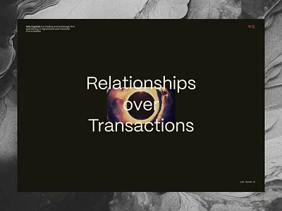 One page website for Vela Capitals animation finances gallery landing page one page single page startup ui video