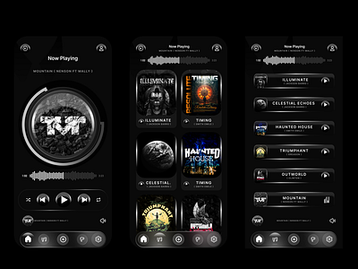 MUSIC APLLICATION ui
