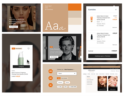 Glimera beauty store design system ecommerce online store styled guide ui website