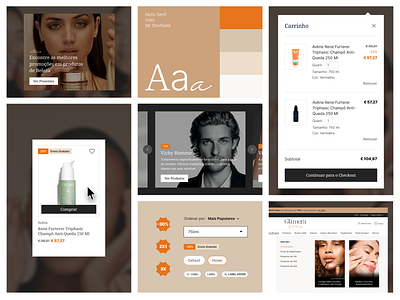 Glimera beauty store design system ecommerce online store styled guide ui website