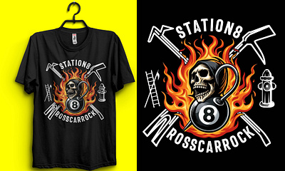 firefighter skull 8 ball t shirt hoodie design firefighter design firefighter logo firefighter t shirt firefighter t shirt design fireframe fireskull haligan skull skull t shirt station 8