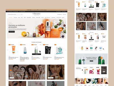 Glimera beauty ecommerce elegant glimera premium responsive ui website wellness store