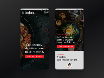 Restaurant Movil Design drink figma food graphic design movil ui uidesign web webdesign