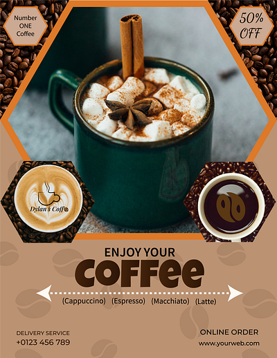 Coffee Flyer Design.... branding coffeebranding coffeeflyerdesign flyerdesign freelancedesigner graphic design graphicdesign logo photoshop