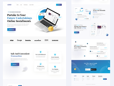 Ecommerce Landing page card clean clean ui figma home page interface landing landing page landing page design productivity to do list todo ui ui ux ux web web design webflow website website design