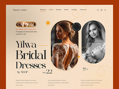 Elegence Premium Dress Store Website figma figma design figma website landing page design uiux design website design