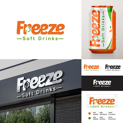 Freeze Soft Drinks branding design graphic design logo