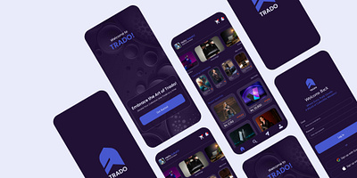 Dark UI Trading App Design app design branding dark theme app dark ui design graphic design logo ui uiux