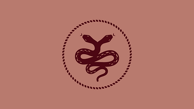 Two-Headed Serpent animal badge branding logo logo design logo mark scales serpent snake two headed