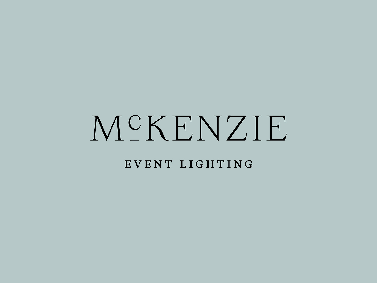 McKenzie Event Lighting Logo by Eliza Barrett on Dribbble