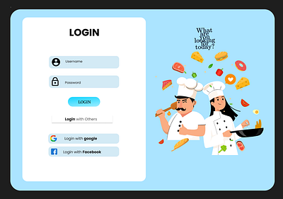 🍔 Food App Login Page - DailyUI Challenge 01 dailyui uichallenge foodapplogin