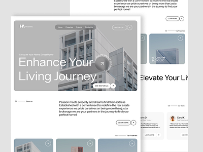 Real Estate Landing Page branding design figma ios landing page logo real estate ui ux website