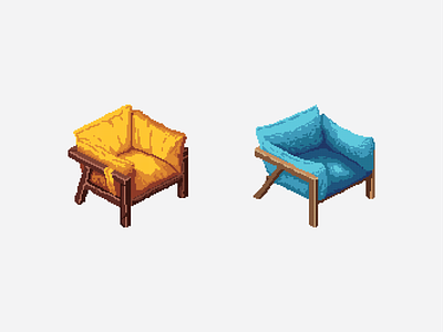 2 Pixel Art Isometric Chairs chair furniture games isometric isometric chair isometric pixel art pixel pixel art pixel art chair pixel art furniture pixel chair pixel games pixelart