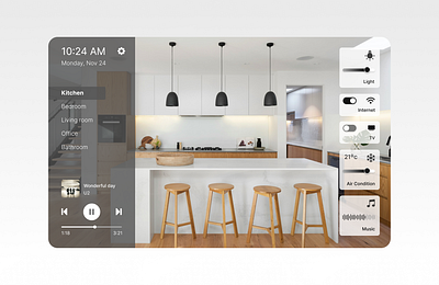 Home Monitoring Dashboard graphic design ui